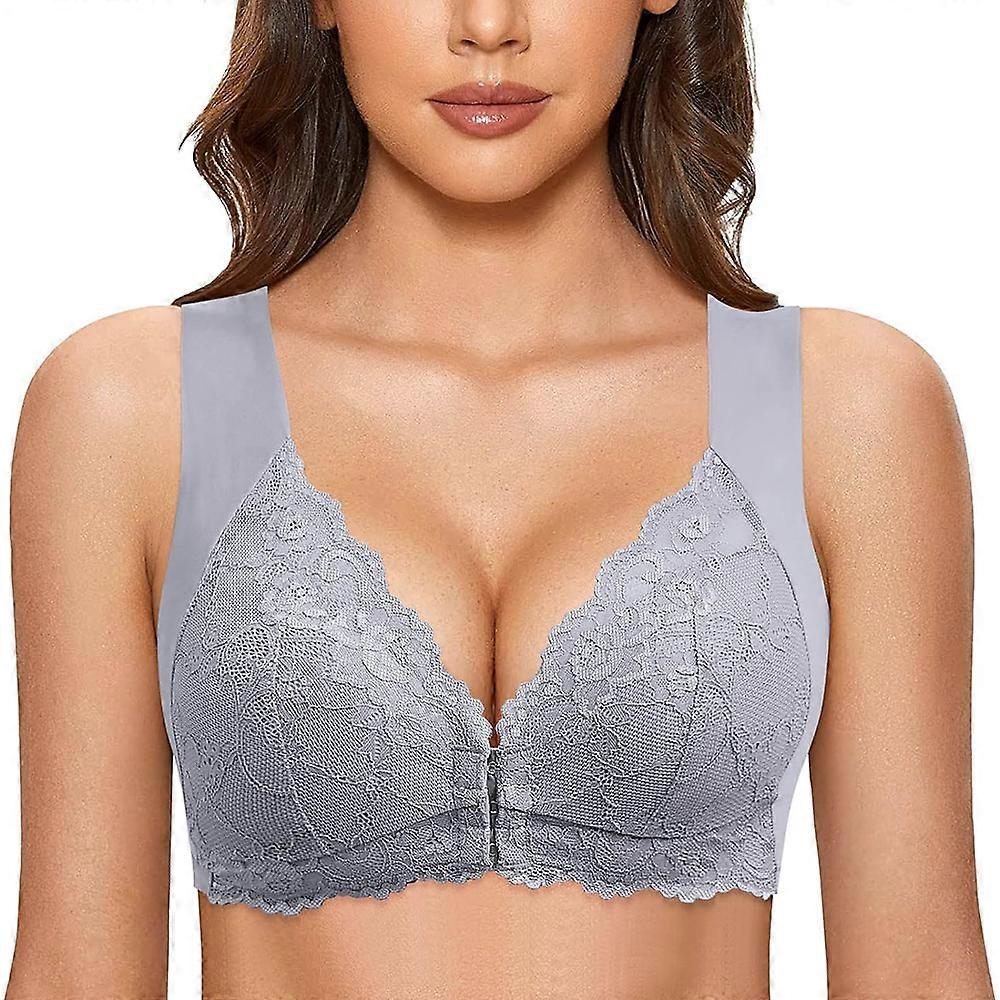 Sutiã de copa frontal com suporte forte Sutiã técnico de tamanho grande sem fio Sutiã técnico fino plus size Roupa íntima do dia a dia Bralette Sutiã de dormir Sutiãs confortáveis (