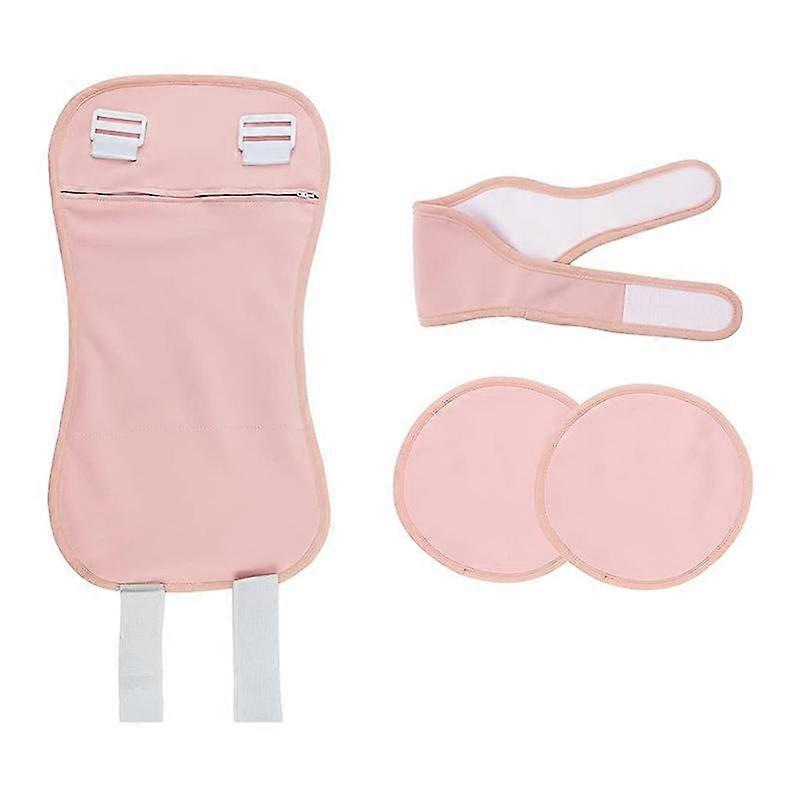 Adjustable Pack Kit Organic Pack Wrap for Waist Neck and Breasts,Reusable Packs-Pink