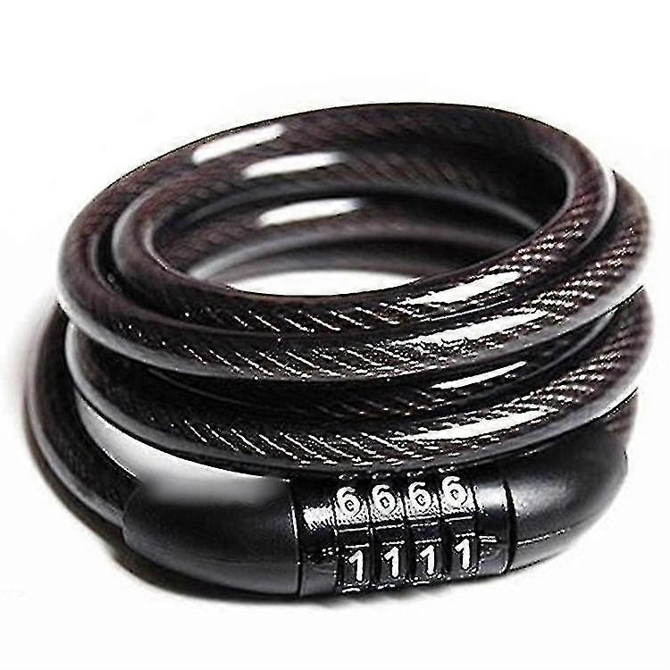 Sport Bicycle Lock Cord, Master Cable With 4-position Com...