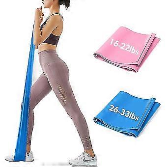 Set di Bande Elastiche di Resistenza per Allenamenti in Palestra a Casa - 2 Livelli, Stretching, Allenamento, Fisioterapia