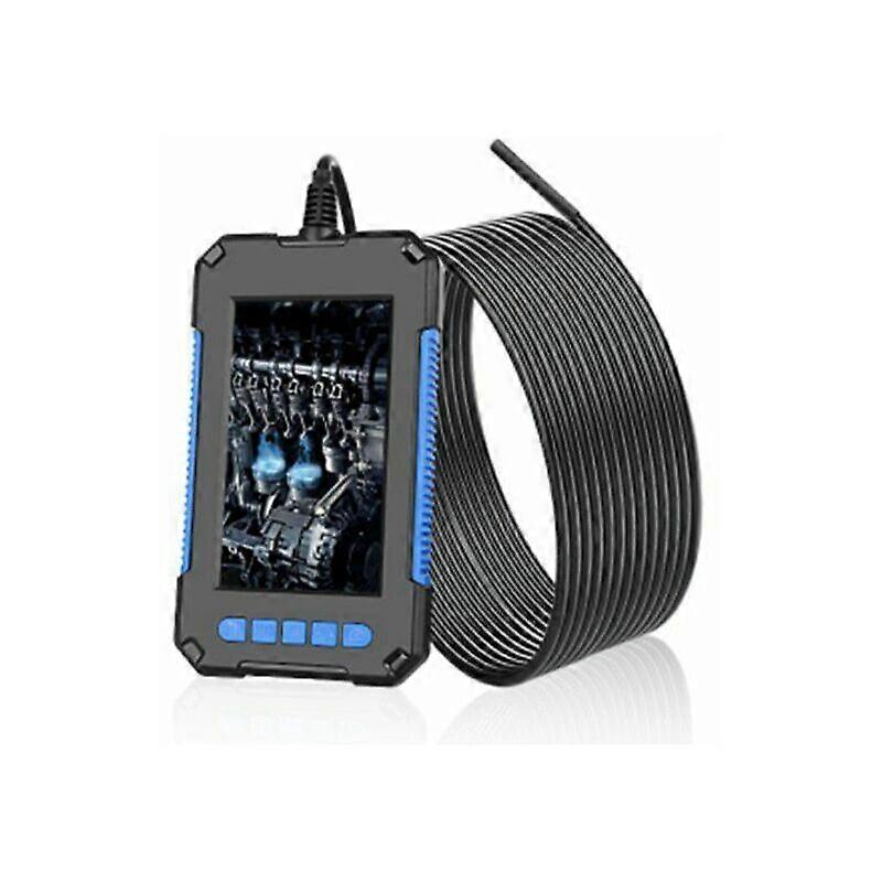 P40 Handheld Handheld Industrial Endoscope Inspection Camera IP67 Waterproof Built-in 5.5mm Lens 6pcs Adjustable LEDs with 4.3 inch 1080P High Definit