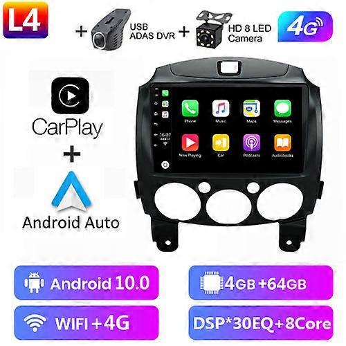 Auto Android Radio Lettore Multimediale Per MAZDA 2 Mazda2 2007 2008 2009 2010 2011 2012 2013 2014 GPS Navi 2din 2 din carpplay