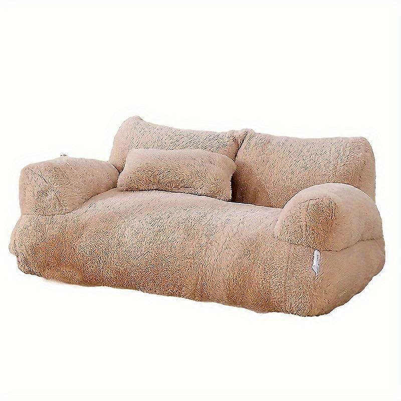 Plush Deluxe Cat Bed - Super Soft, Warm, and Detachable Cover - Easy-Clean Non-Slip Little Haven for Kittens & Cats - Ideal Pet Lounger for Snoozing a