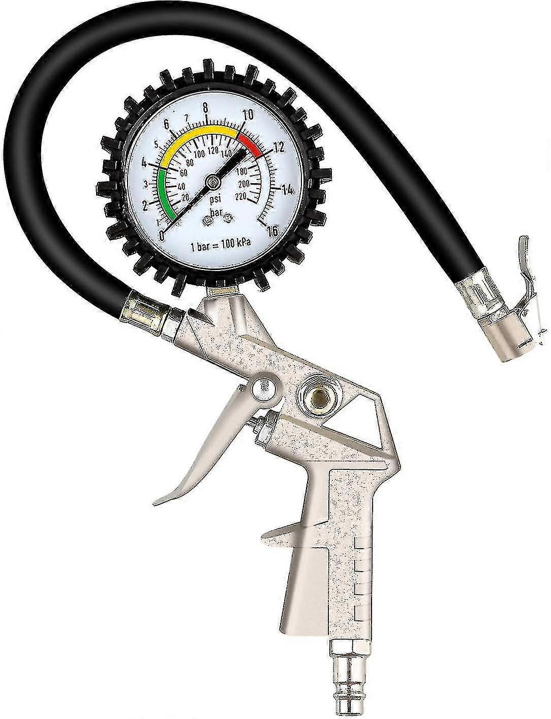 Tyre Inflator With Pressure Gauge