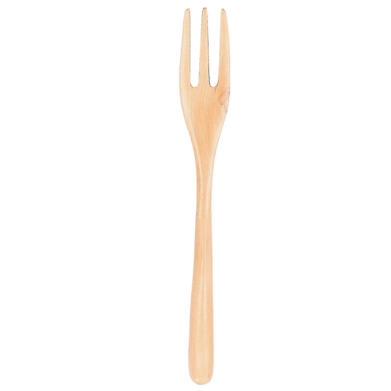 Wooden Fruit Salad Fork - Office and Outdoor Use
