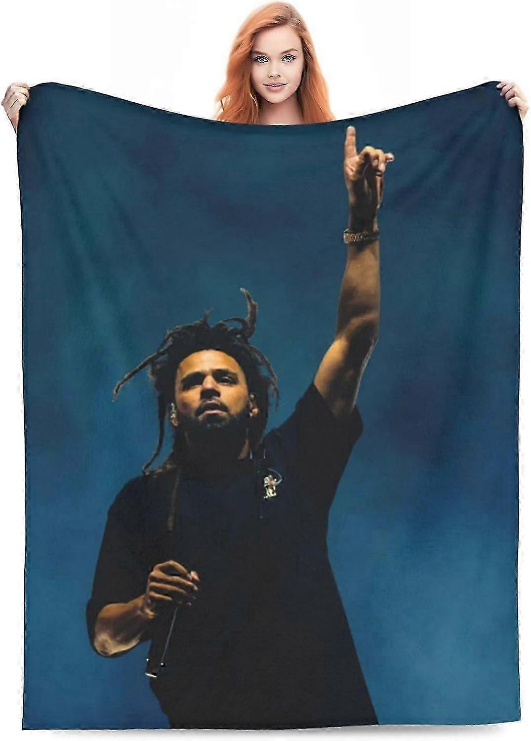 بطانية من الفانيلا خفيفة الوزن ومريحة ، غطاء ألبوم J Rapper Coless للأريكة ، السرير ، الأريكة ، غرفة النوم ، المنزل ، النزهة ، السفر -Cjvrivjh3651