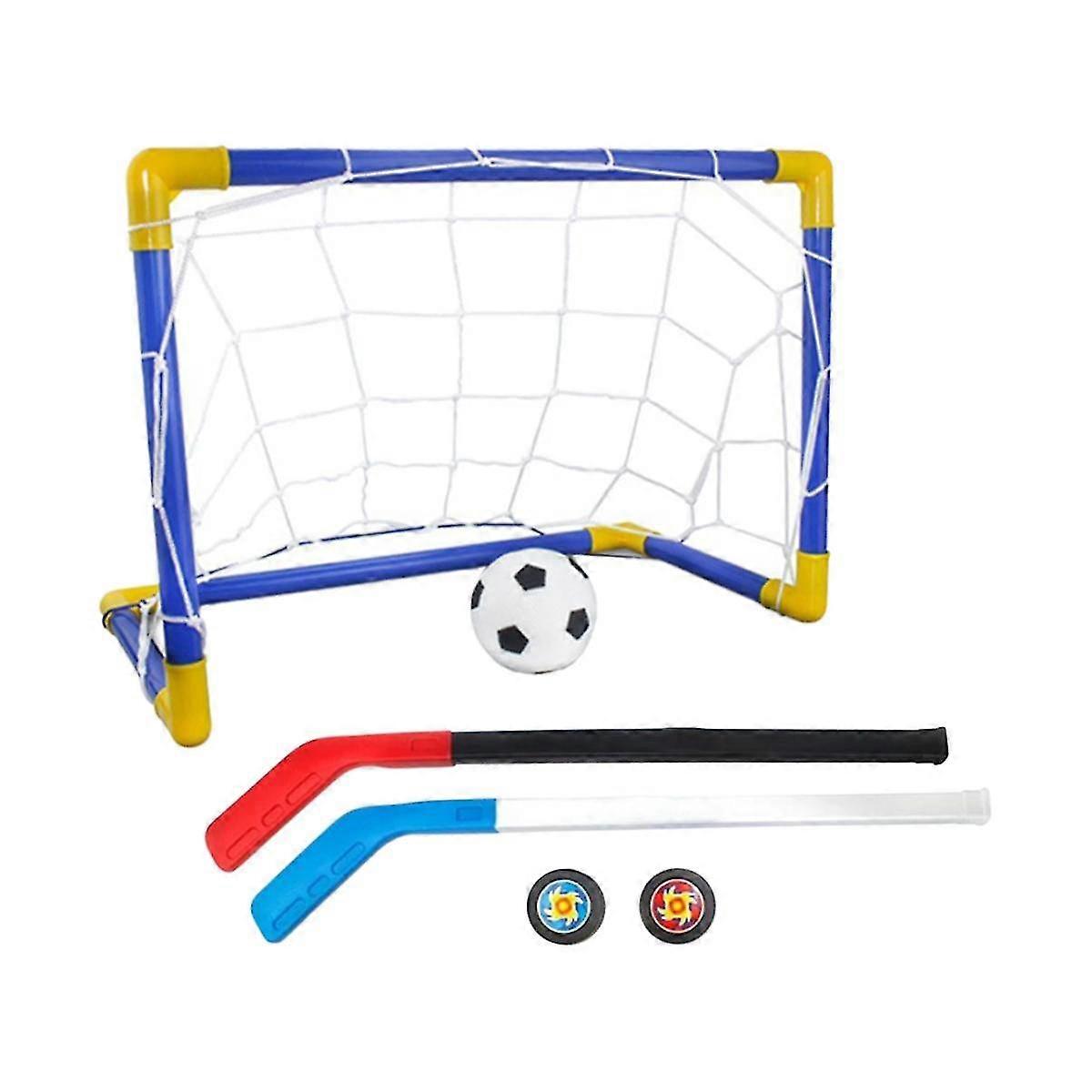 Diy Soccer Net Gate Mini Outdoor Indoor Gate Goal Kids Size Set Sports Football Frame Toy Practice Plus Ice Hockey Set XYT