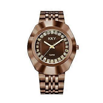 Couple Watch Men's Watches Full Gold Luxury Quartz Women Round Clock Ladies Wristwatch Big Dial Waterproof Lovers Watch Relogio