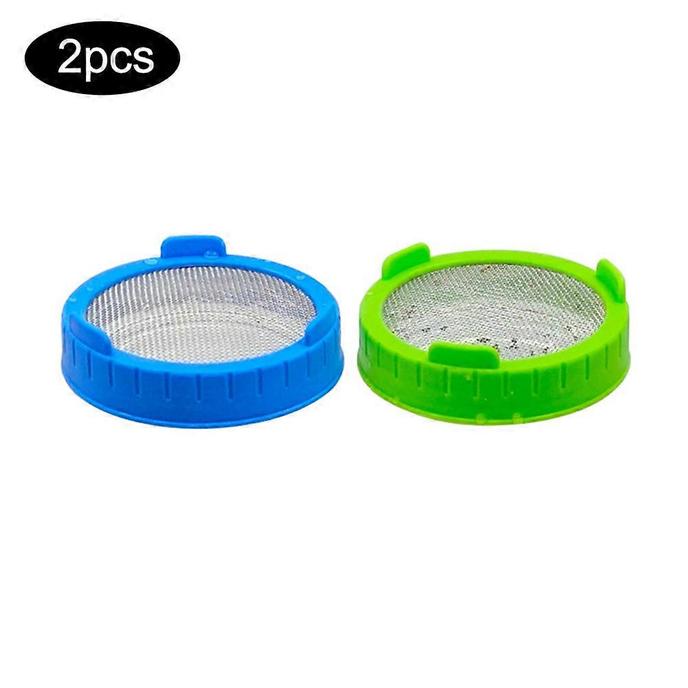 -SET MIT 2 Keimdeckeln deckt Filter mit Edelstahlsieb ab Saatgut