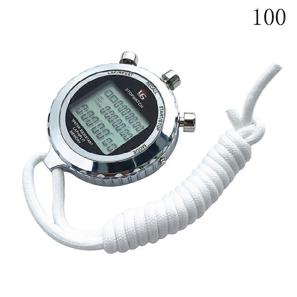  Professional Digital Sport Stopwatch Timer Countdown Alarm 1/100s Accuracy