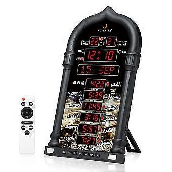 AL-FAJIA/AL-FATIHA 4008PRO Azan Wall Clock Table Muslim Clock Mosque Digital Prayer Time LED Timepiece Wireless Speaker watch