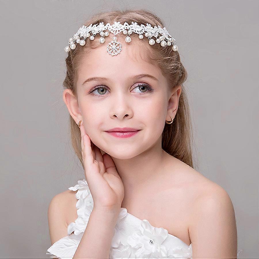 Collier Blanc/doré/cristal Pour Mariée - Fleur Et Perles De Verre - Fantaisie