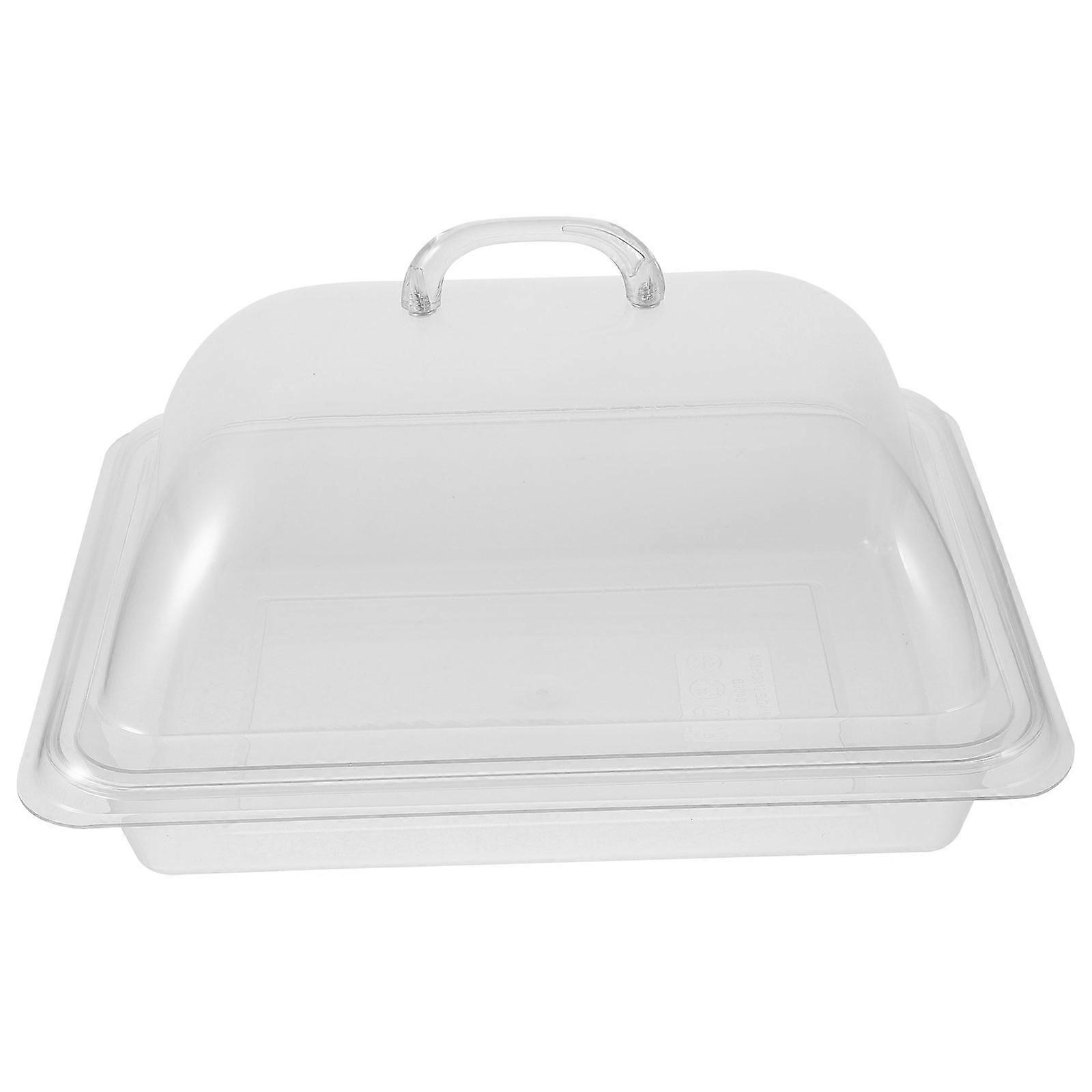 Household Serving Tray Multi-function Dessert Tray Transparent Fruit Tray Dinner Accessory