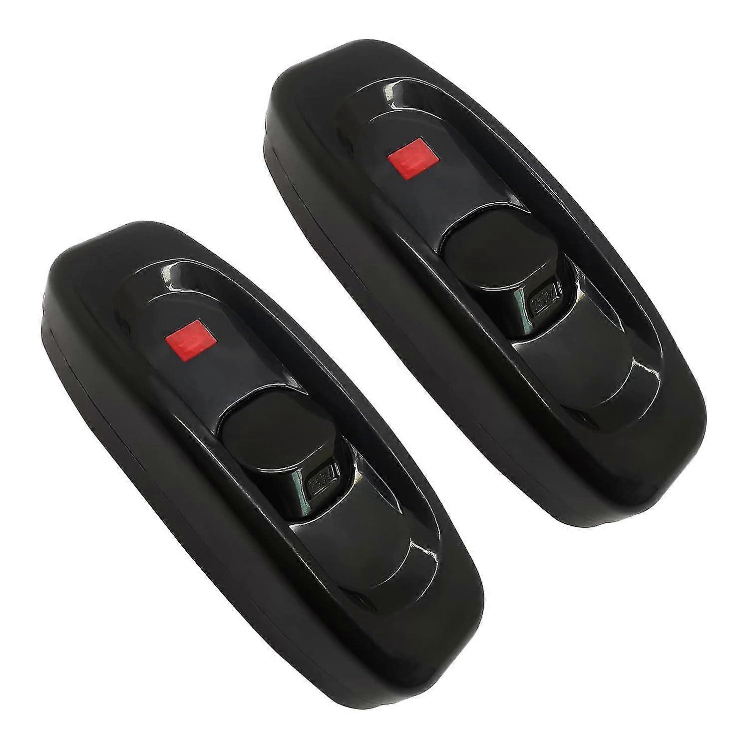 Lamp Switch Inline Torpedo Jiugglad Ac 250v 10a Dual Pole In Inline Switch Cord Switchbulb For Small Appliance Accepts Round Or Flat Wire (black 2pcs)