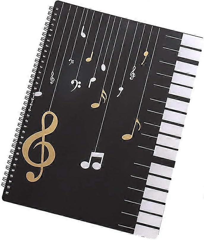 30 pocket A4 sheet music storage folder folder for musicians, index folders made of plastic, double-