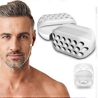 2pcs Jaw Exerciser Jawline Exerciser Jaw für Gesichtswasser Double Chin Reducer Eliminator