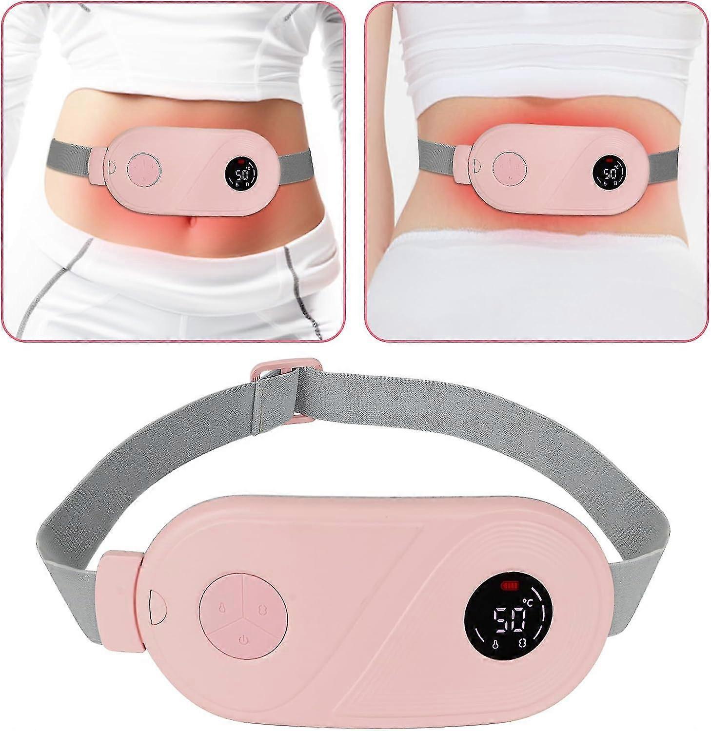 Portable Cordless Heating Pad, Heating Pad For Back Or Belly Pain With 3 Heat Levels And 3 Vibration Massage Modes,fast Heating Pad