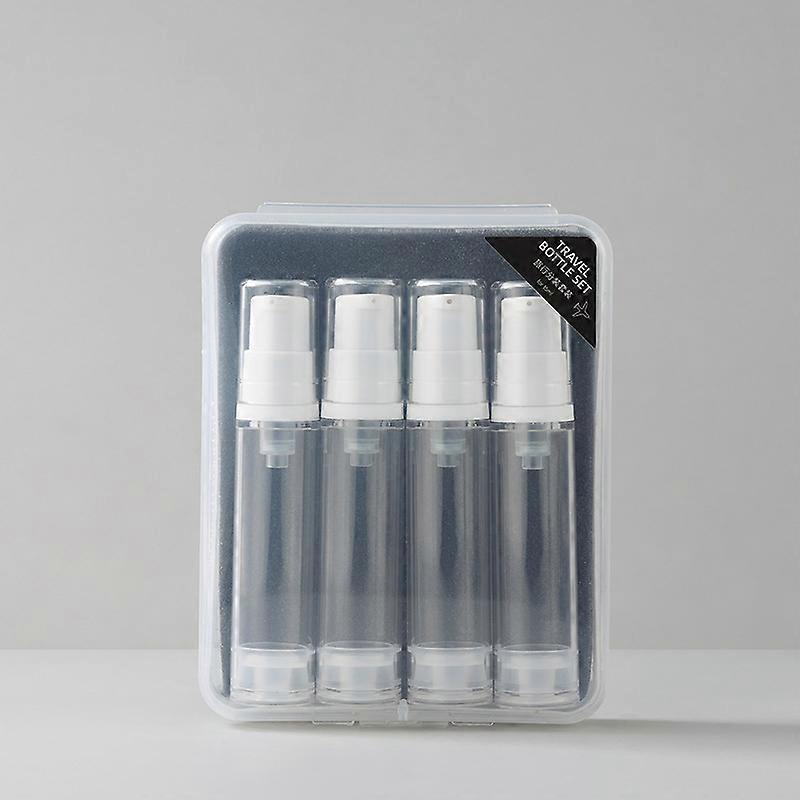 3/4Pcs Travel Sub-Bottling Set 5ml 10ml Vacuum Spray Lotion Portable Liquid Container For Cosmetics Empty Refillable Bottle