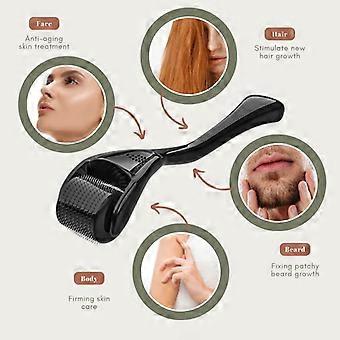 Beard Roller 0.5 Mm – Derma Roller Für Bartwachstum Und Hautpflege, Mikronadeln Aus Edelstahl