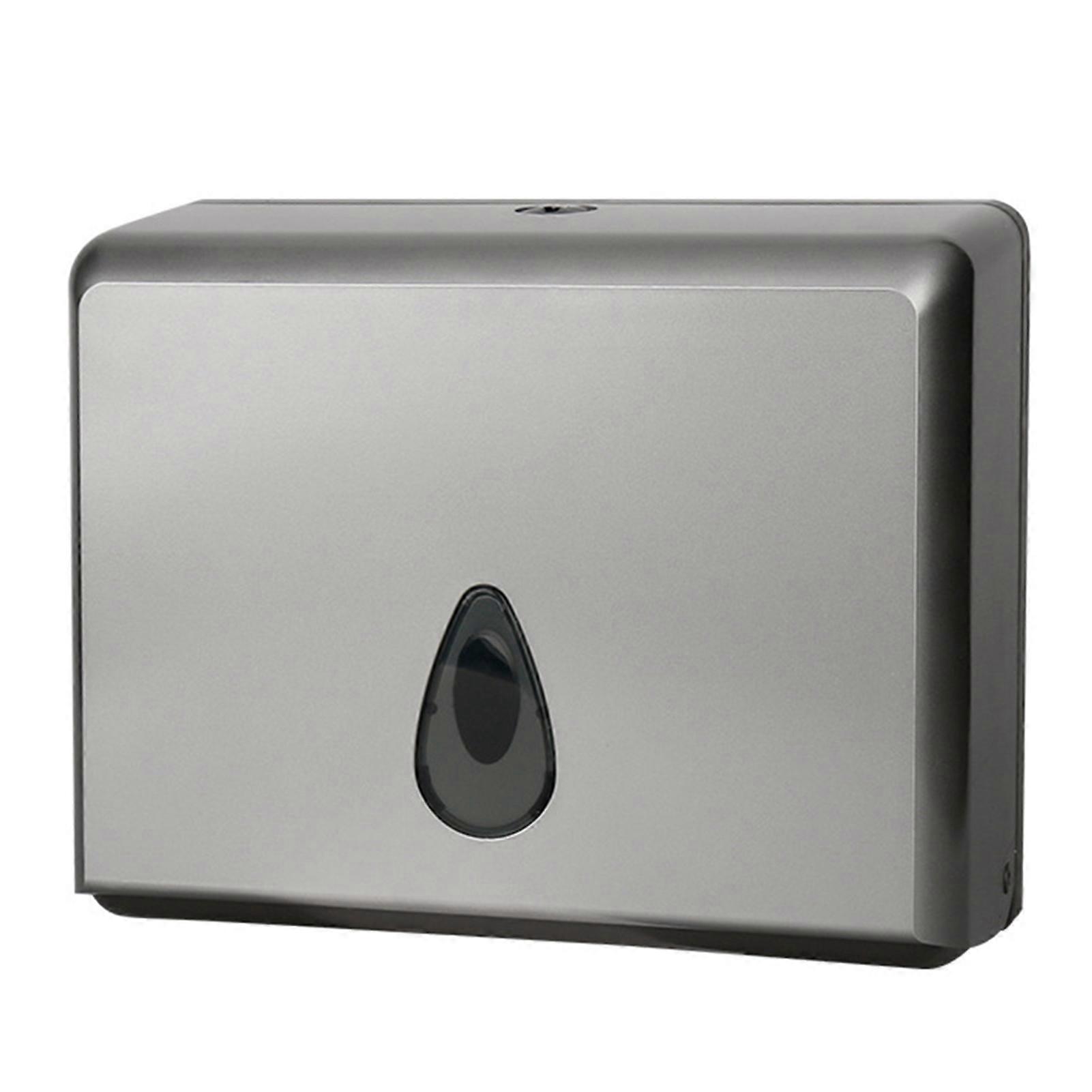 Tissue Box No Punching Easy Installation Moisture-proof Dust-proof Wall-mounted Storage Plastic Visible Window Paper Case for Bathroom