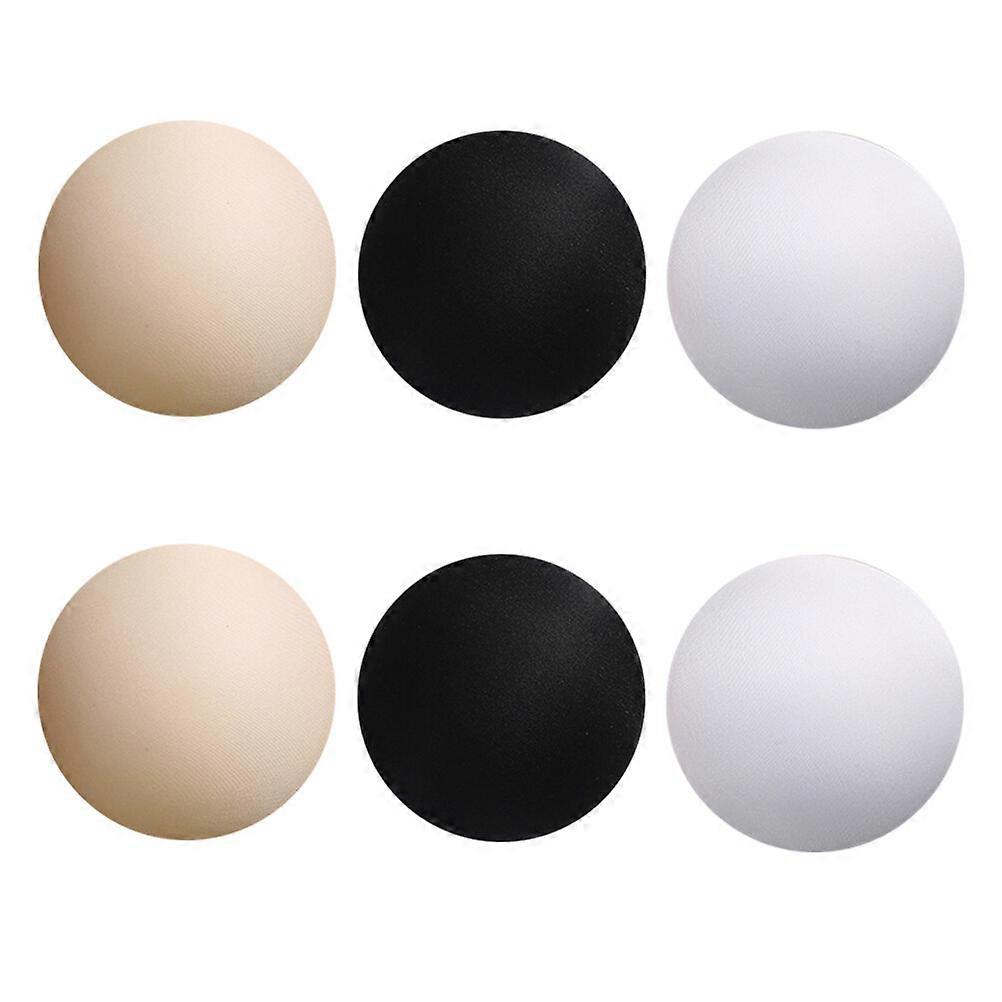 6 Pairs Round Bra Inserts Breathable Sponge Bra Inserts Useful Bra Pads