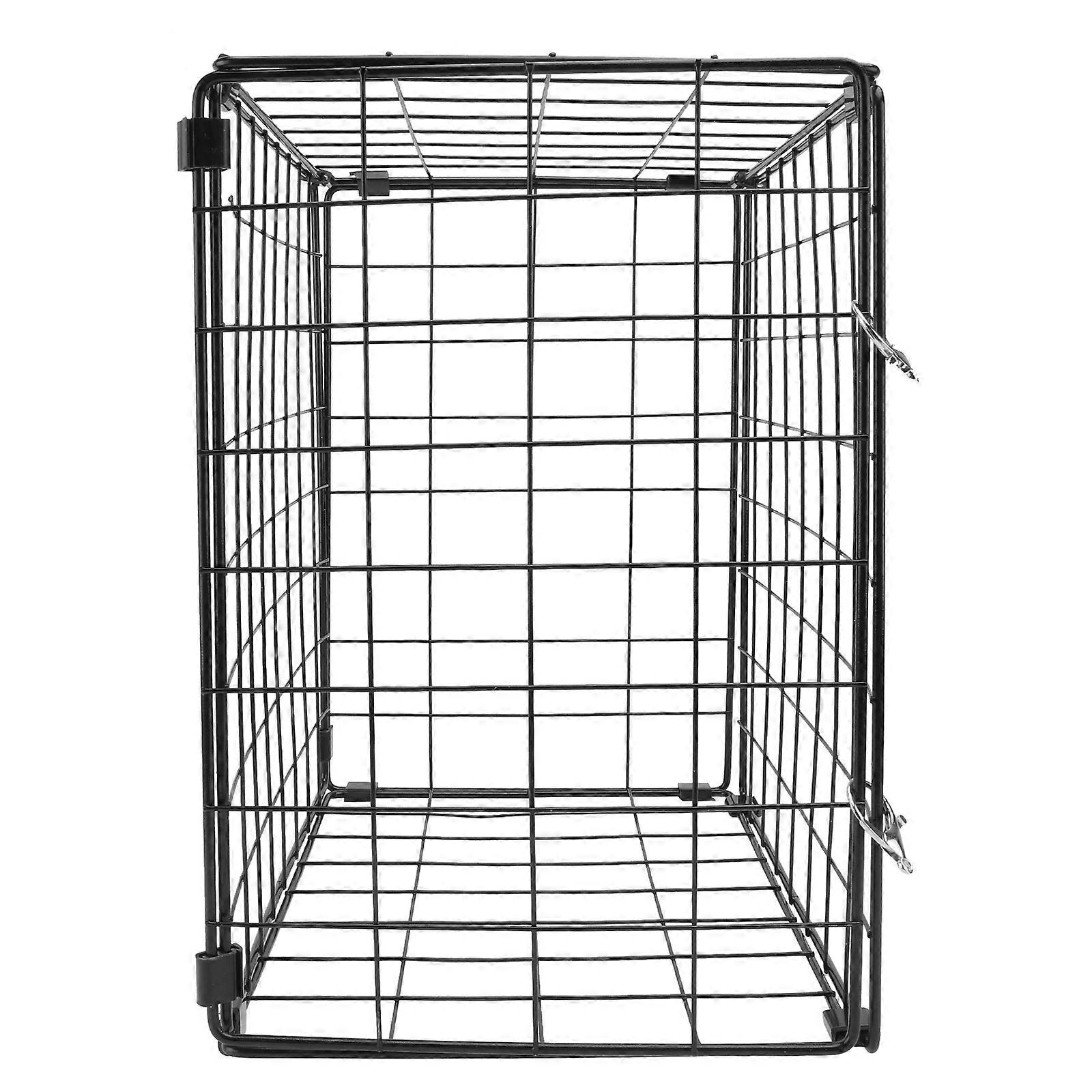 1Pc Household Cat Cage Practical Iron Car Cat Cage Practical Foldable Pet Cage