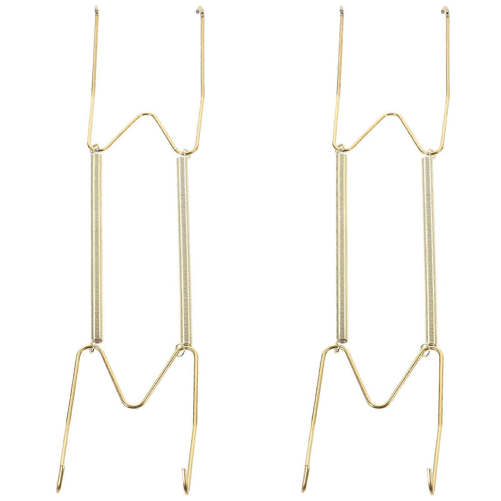 2pcs Household Invisible Wall Plate Hanger Decorative Dish Display Holder Plate Hanger for Wall