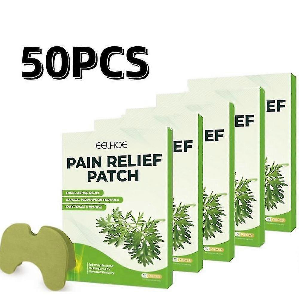 50pcs γύψος εκχυλίσματος γύψου αυτοκόλλητων ετικετών αψιθιάς μπαλωμάτων γονάτων γονάτων αναλγητικό πόνο χόνδρων που ανακουφίζει το αυτοθερμαινόμενο φυτικό έμπλαστρο