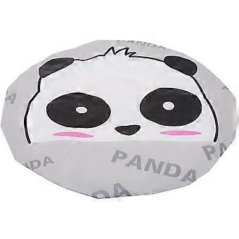 Reusable Children'S Funny Cartoon Animal Shower Cap Pvc Printed Elastic Shower Cap,Panda (D-F-4)
