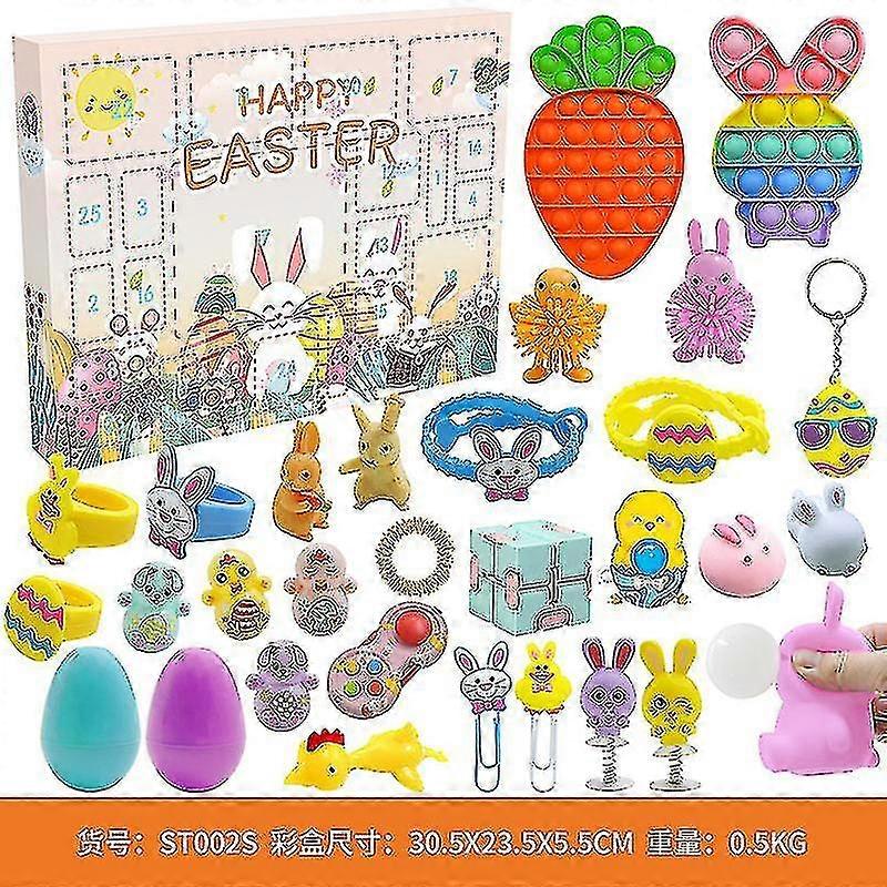 Easter Decompression Toy Set Children's Countdown Hand Tear Calendar Blind Box Toy High Quality