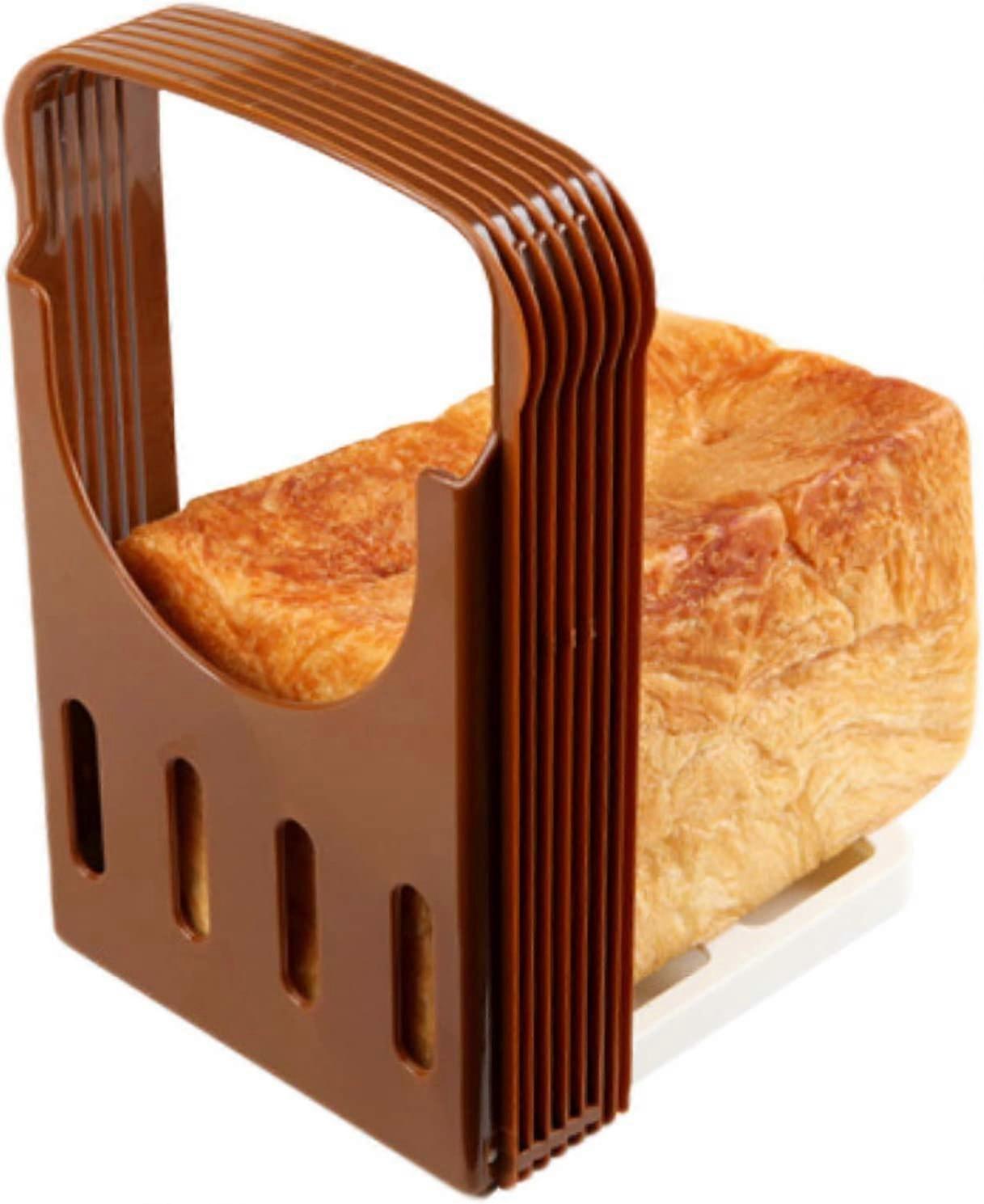 Foldable Bread Slicer, Slicer for Bread, Cake and Toast, Portable Baking and Kitchen Tools(4-D-1)