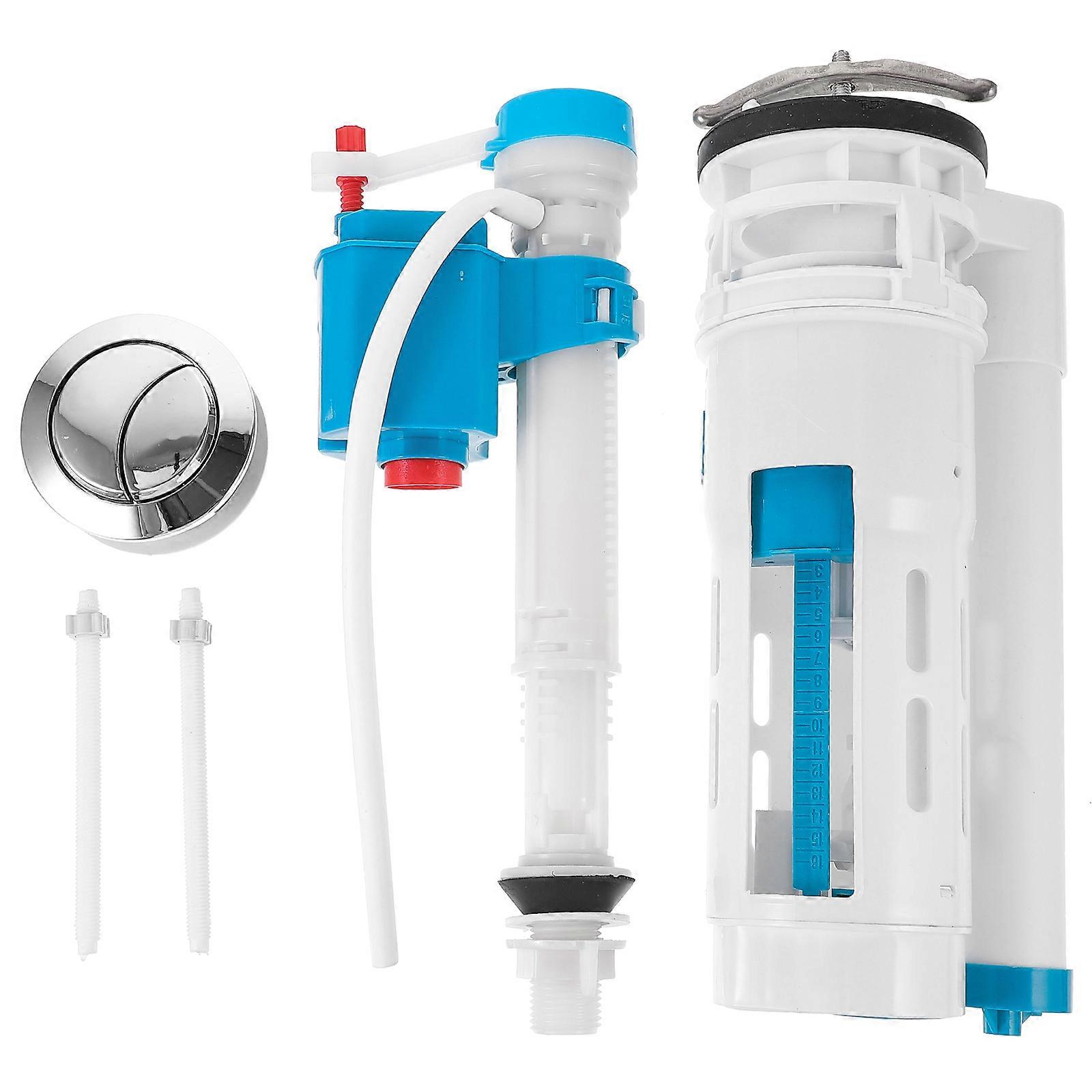 1 Set Toilet Tank Buttons Inlet Water-valve Drainage-valve for Old Style Toilet