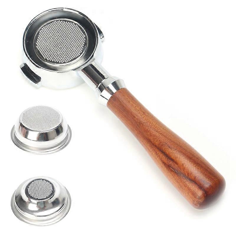 58MM Stainless Steel Double Ear Coffee Machine Handle Bottomless Filter Portafilter Universal Espresso Coffee Tools