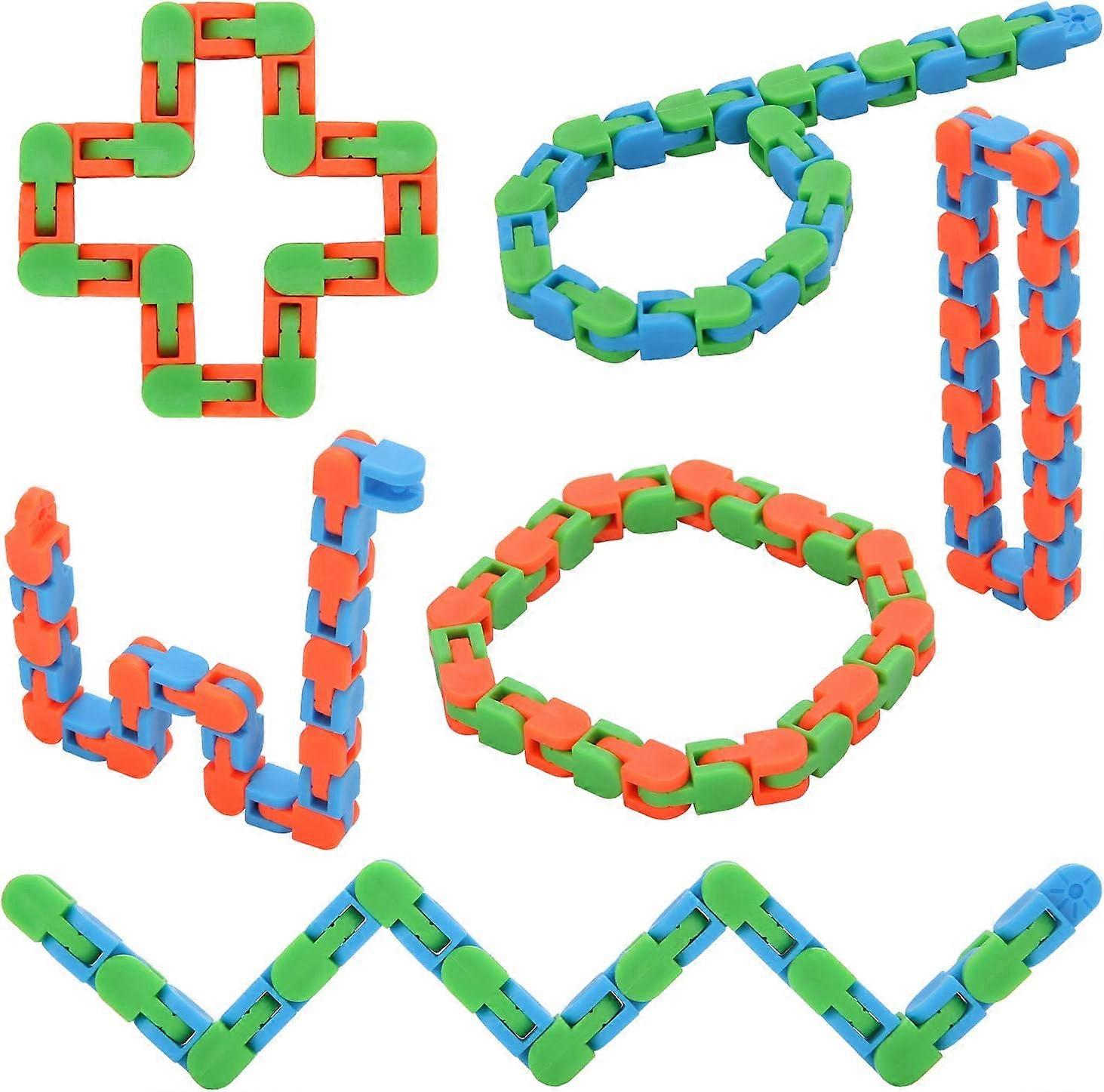 6 Pack 24 Links Wacky Tracks Snap