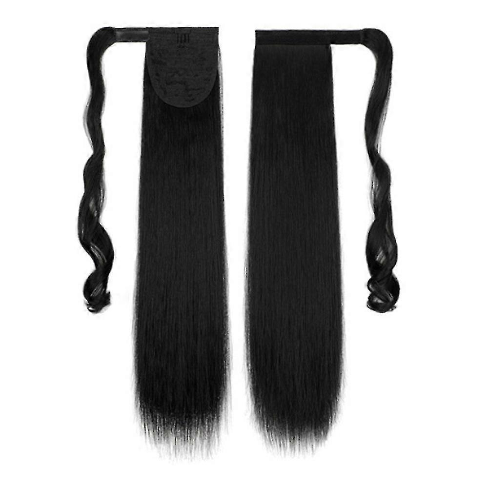 Sunrain Clip In Ponytail Lengthening Hair Clips Long Straight Ponytail Ponytail Lengthening Clips Clip In 90s Style Retro Flip Ponytail Straight Synth