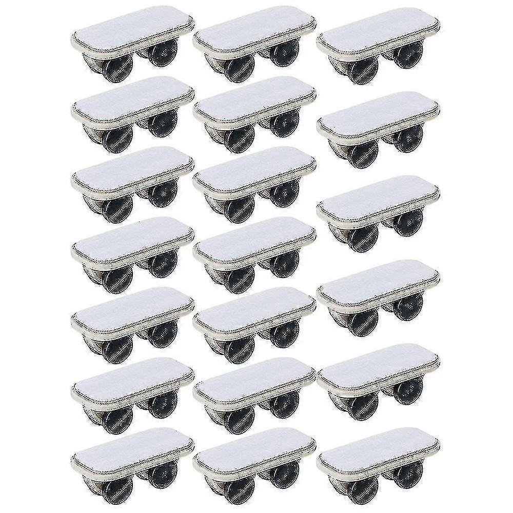 20 قطعة ذاتية اللصق عجلات عجلة عربة على عجلات صناديق العجلات عجلة صغيرة لصق عجلة بلاستيكية