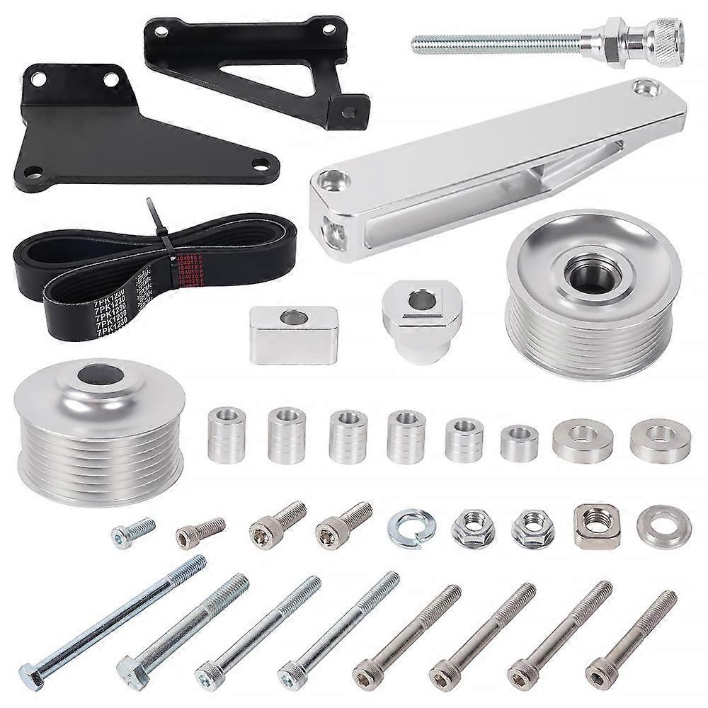 K Series A/C P/S Eliminator Pulley Belt Kit For Honda Acura K20 K24 K Swap RSX