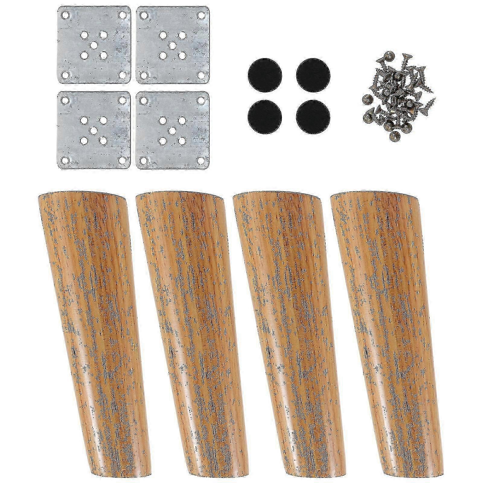 Nordic Solid Wood Table Legs Sofa Feet Set, 1 Set
