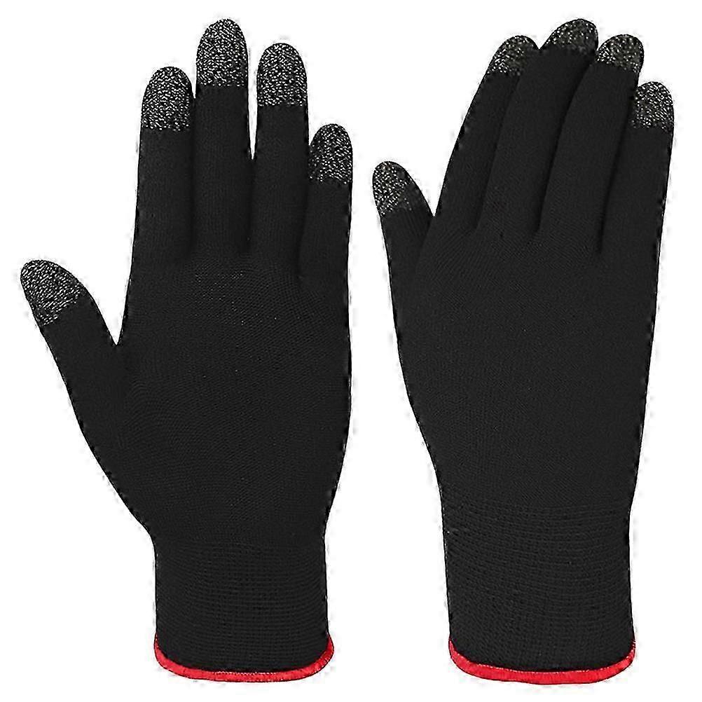 1 Pair Unisex Winter Warm Gloves Thick Touch Screen Gloves Elastic Solid Mittens