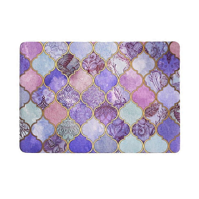 Geometry Printing Non-slip Water Absorbent Mat Pad Bathroom Kitchen (#3)