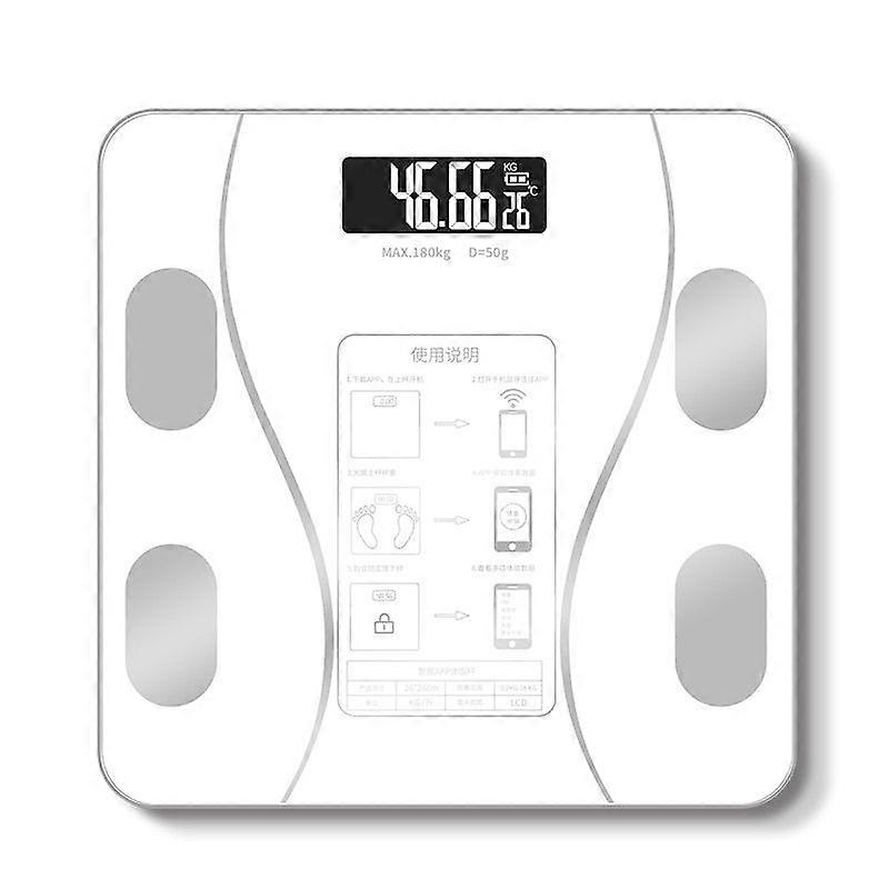 Smart Wireless Digital Body Fat Scale USB Bathroom With Smartphone App