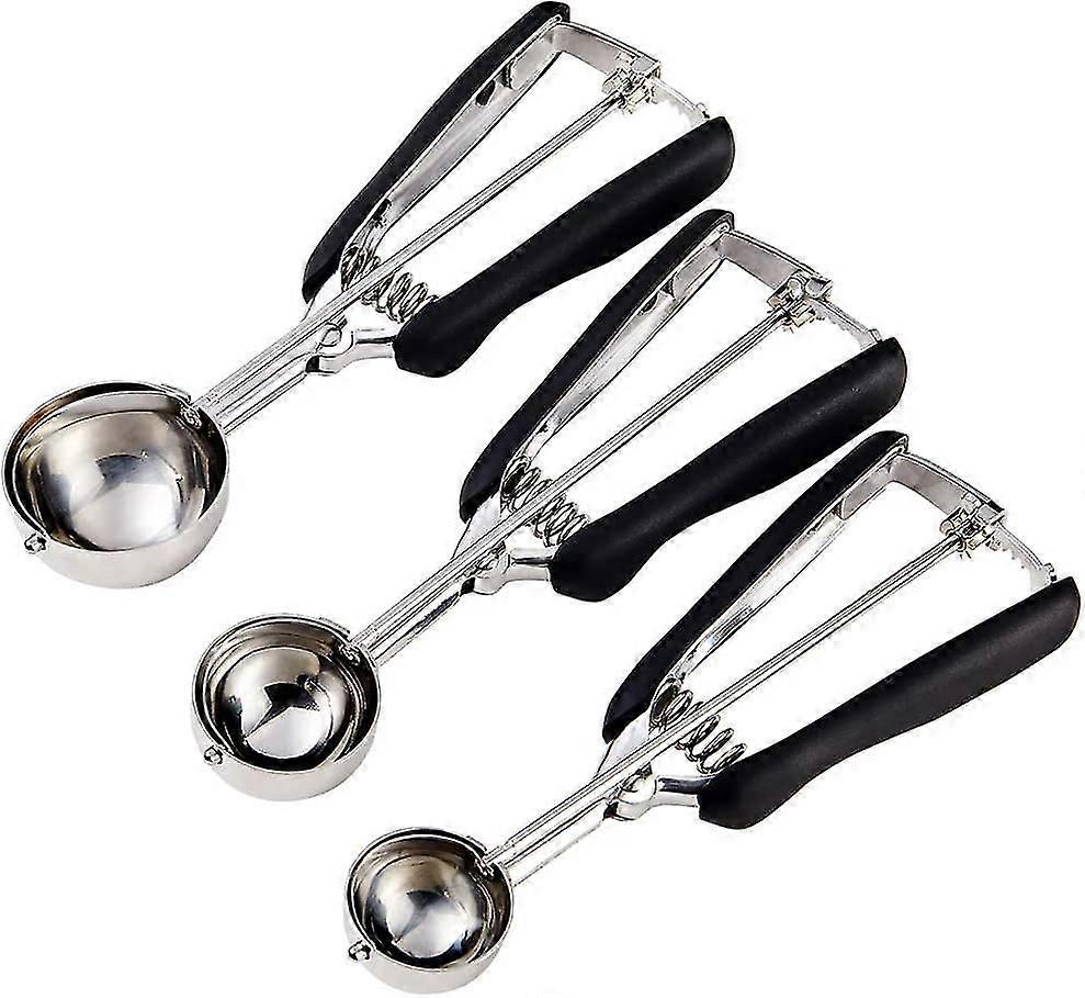 Cookie Scoop Set - Include 1 Tbsp/ 2 Tbsp/ 3tbsp - 3 Pcs Cookie Scoops For Baking - Cookie Dough Scoop - Made Of 18/8 Stainless Steel,2026