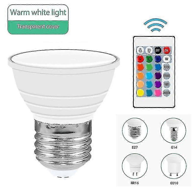 E27 Smart Control Lamp Led Rgb Light Dimmable E14 Gu10 Mr16 Rgb Led Lamp Colorful Changing Bulb Led Rgb White Decor Home
