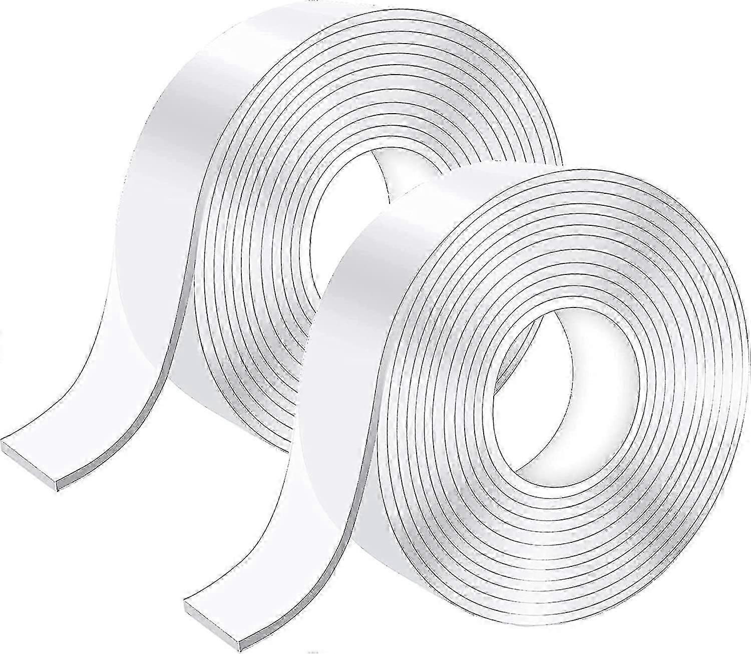 10m Super Strong Double Sided Tape, Clear Washable Thin Nano Tape, Removable Non-marking Non Slip Tape, Reusable Double Sided Gel For Carpet, Home Or