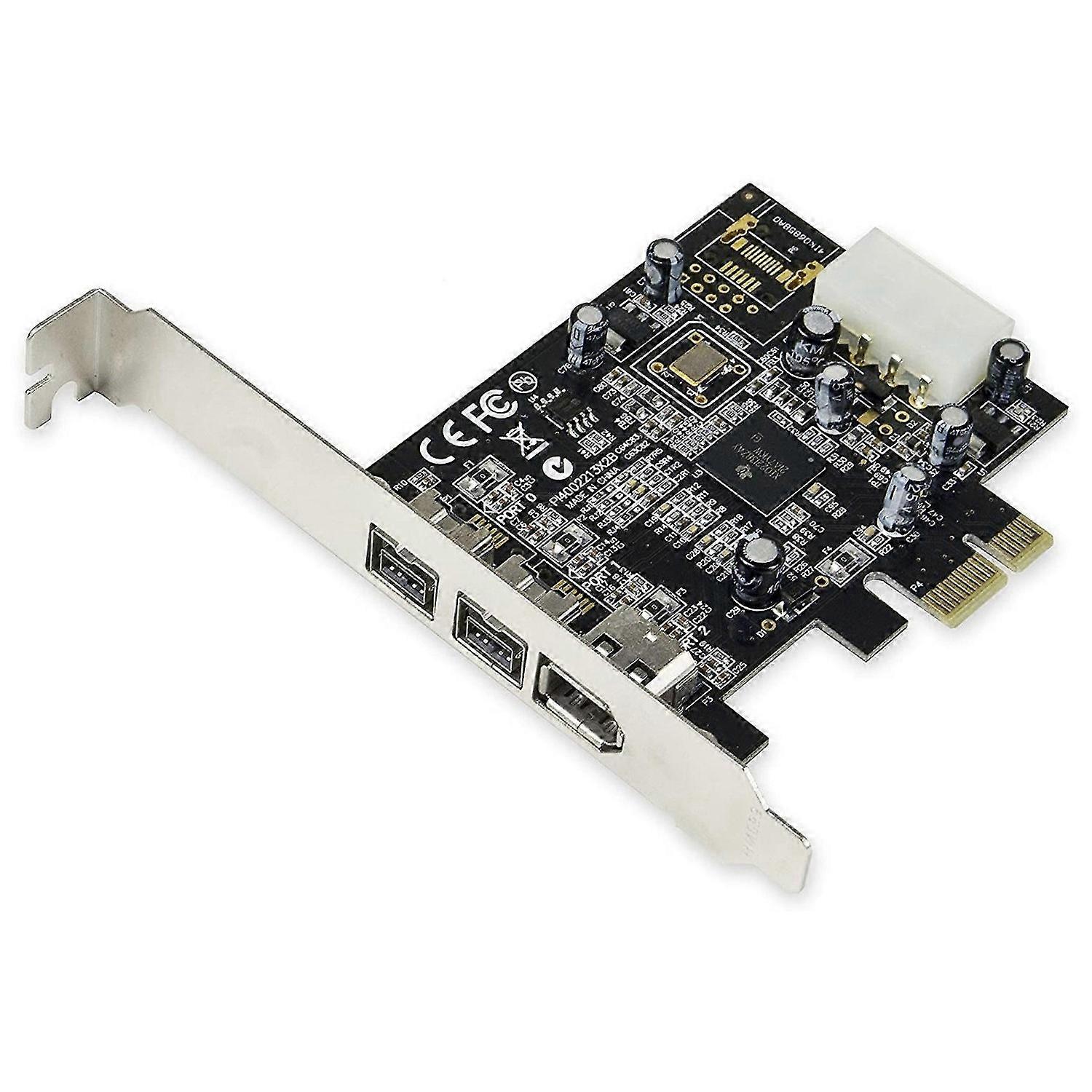 -PEX30016 3 Θύρες IEEE 1394 Firewire 1394B & 1394A PCIe 1.1 X1 Κάρτα TI XIO2213B Chipset Απαιτείται Lega