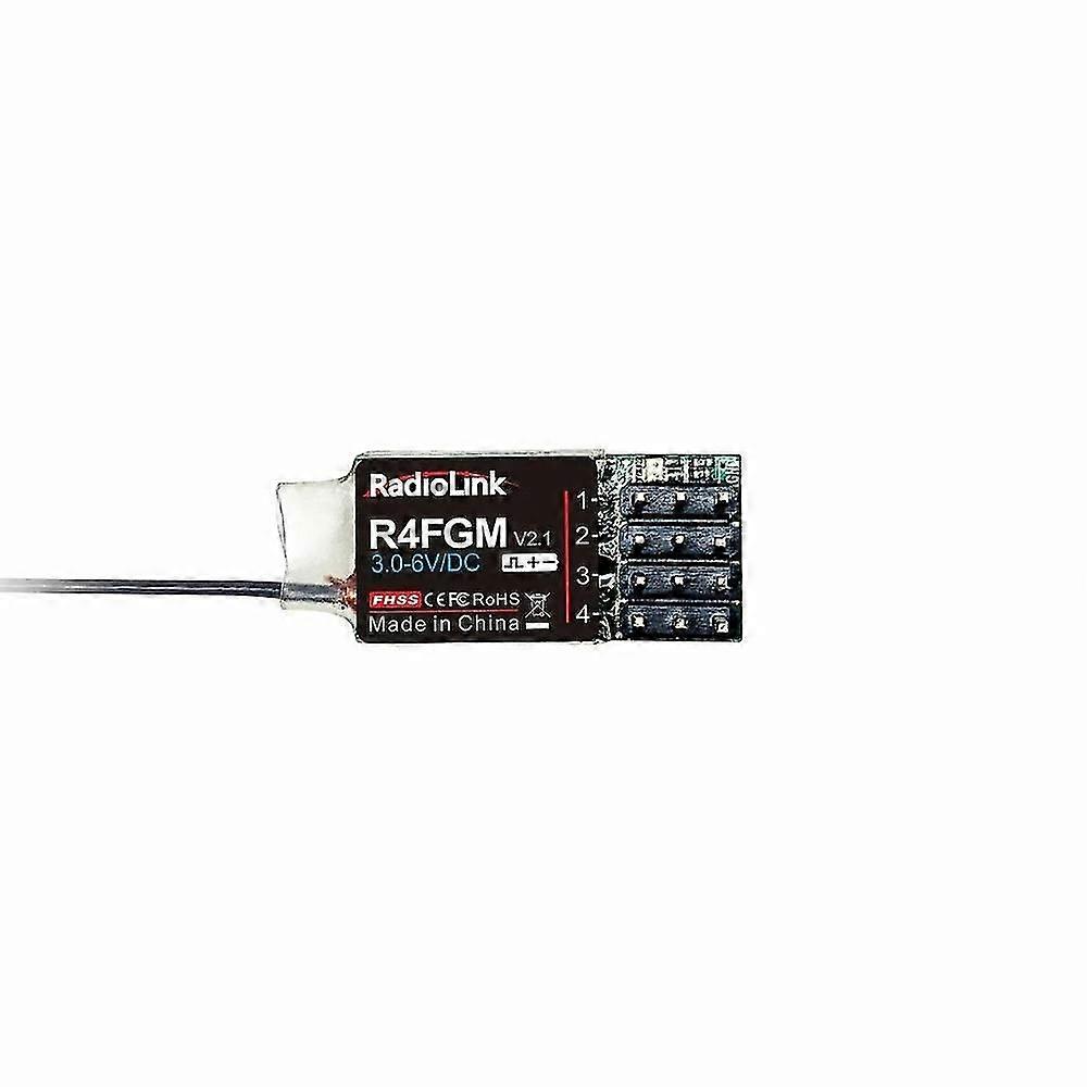 Radiolink R4FGM 2,4 GHz 4CH FHSS PWM Mini-Empfänger mit Gyro für RC-Flugzeug-Autoboot RC4GS RC6GS T8S