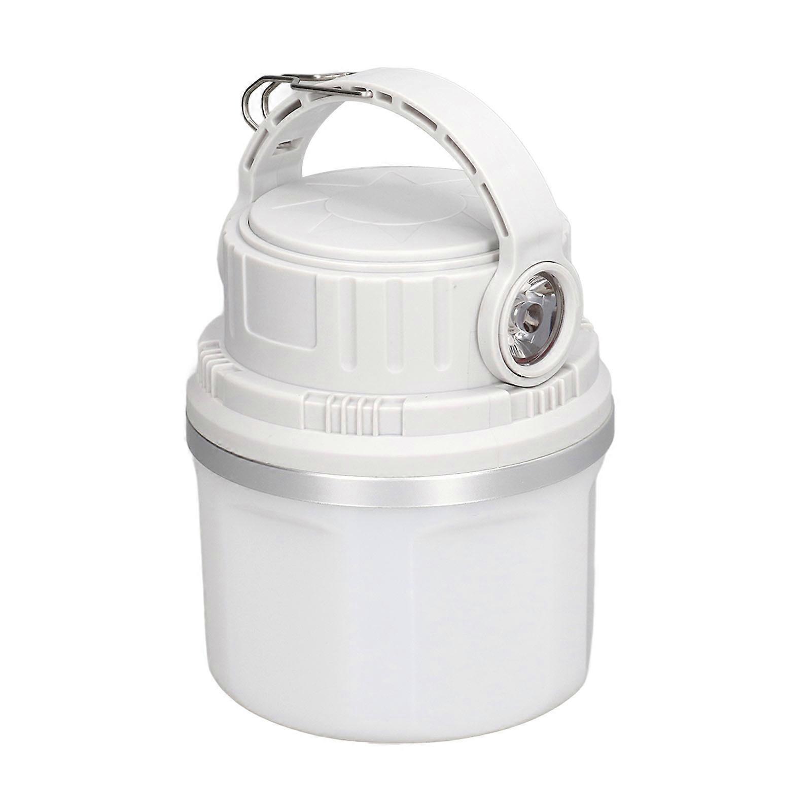 Lampe de camping LED portable 360 ° uniforme lumière douce lampe de camping d’urgence pour la randonnée en plein air gris