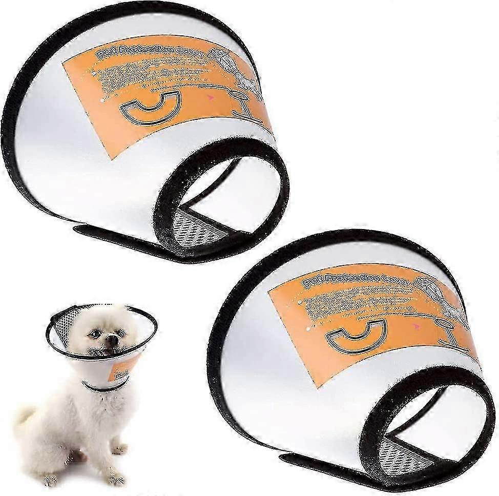 2 Pcs Cat C Collar Adjable Pet Protective Collar For S Medium Dog And Cat