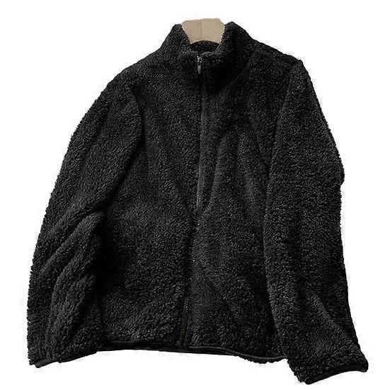 Women Coat Autumn Winter Fleece Fluffy Jacket Warm Women Plush Coat with Zipper Closure for Daily Wear