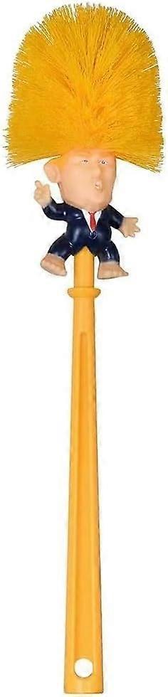 Long Handled Toilet Brush with Fun Figurine Design, Durable Plastic Handle, Easy to Clean, Decorative Bathroom Accessory